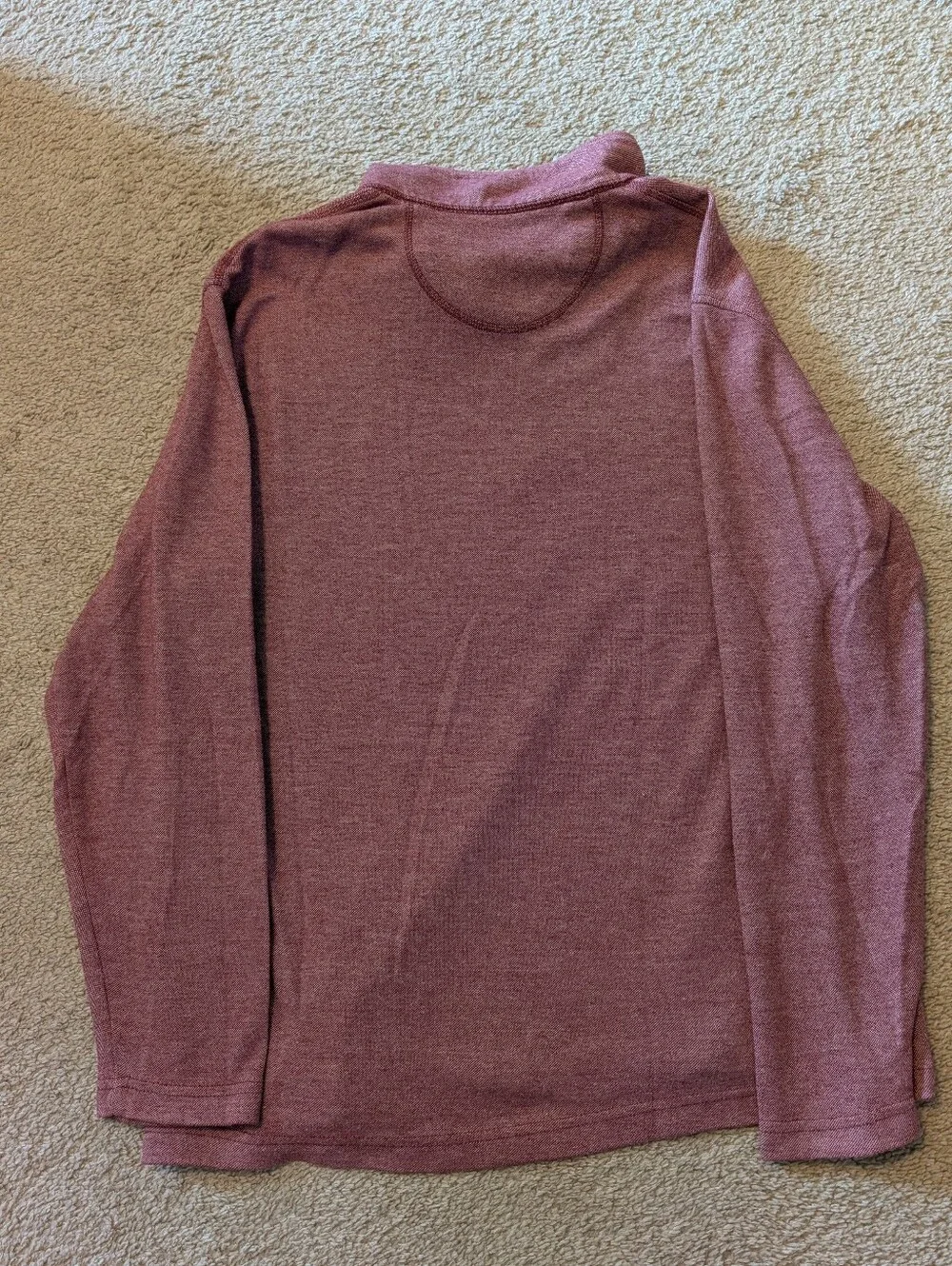 Izod Men's Heathered Rose Quarter-Zip Pullover Sweater